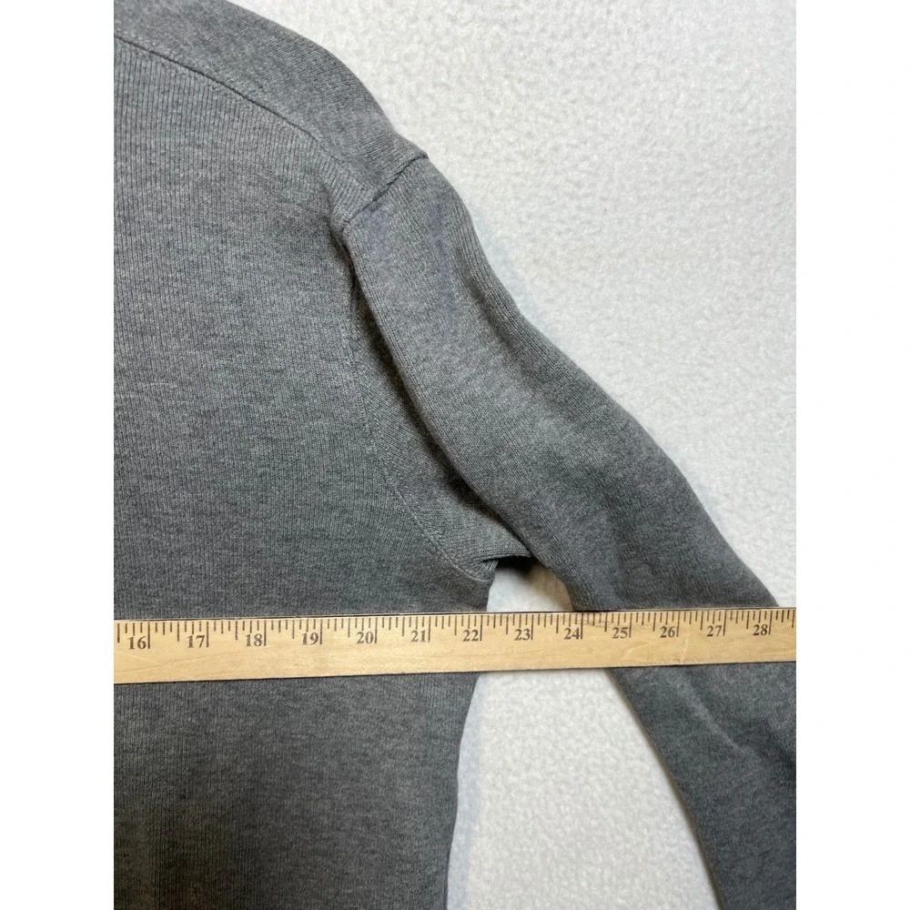 Polo Ralph Lauren Quarter Zip Sweater Mens‎ Small Grey Cotton